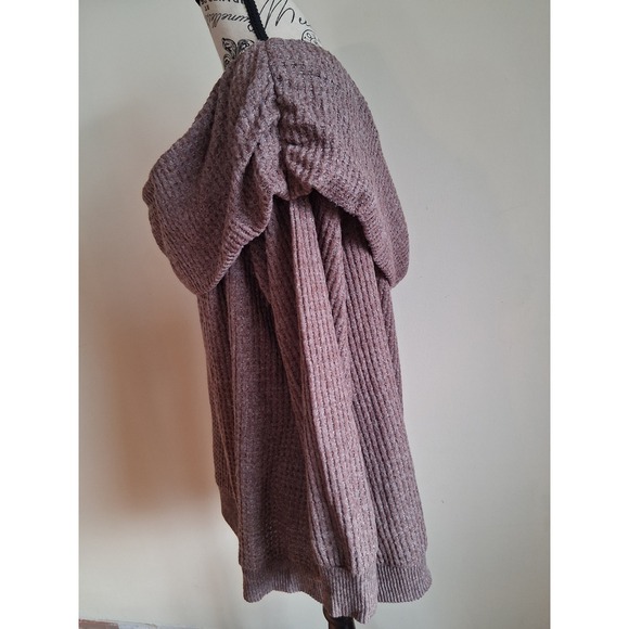 Torrid Womens Mauve Waffle Knit Off the Shoulder Sweater Plus Size 3 Long Sleeve - Picture 7 of 9